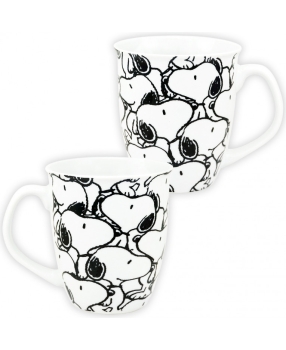 The Peanuts 0128435 – Tasse Snoopy – 'Allover', 280 ml, Keramik